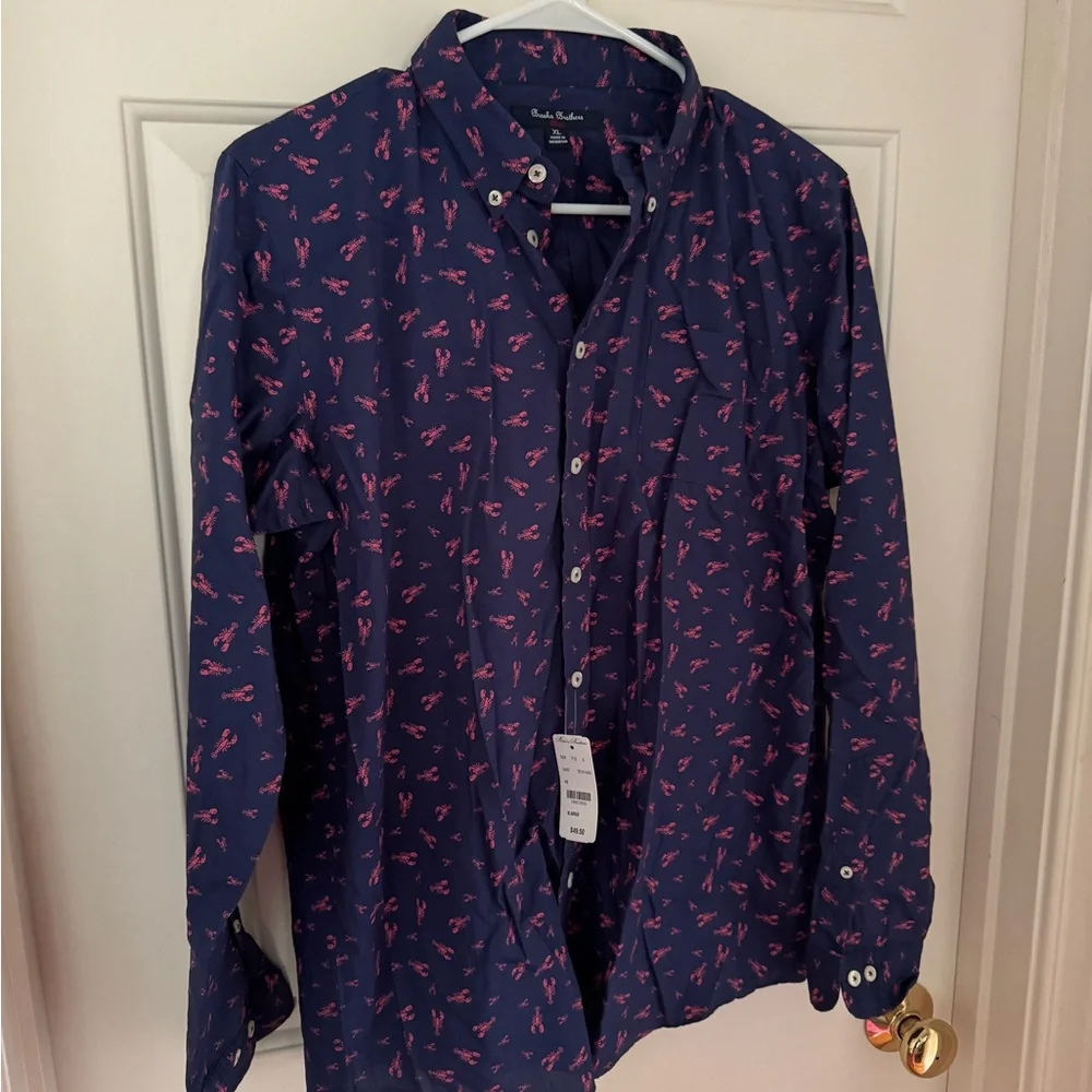 NWT Brooks Brothers Lobster Button Down Shirt